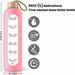 32oz 1L Time-marked Glass Water Bottles Drink Bamboo Lid Free Of Lead Motivational Sport Silicone Sleeve Bottle_maomaolike.com