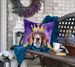 American English Coonhound King Of Mardi Gras Throw Pillow Machine Washable, Indoor Outdoor Decorative Pillow For Couch, Bed Or Patio, 18Hx18W_maomaolike.com