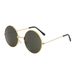 Metal Retro Round Frame Sunglasses Round Best Man Group Prince Sunglasses Wedding Show Performance Glasses_maomaolike.com