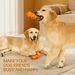 One Green And One Orange Dog Toy For Aggressive Chewing, Dog Chew Toy For Chewing Natural Rubber Sounds, Attracting Attention/reducing Anxiety And Boredom_maomaolike.com