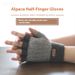 Camel Wool Half Finger Gloves For Men's Winter Knitted Warm And Exposed Finger Writing Office Gloves_maomaolike.com