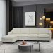 4-Seater Modern Beige Fabric Modular Cloud Sofa With Ottoman, Sectional Sofa, Chenille Cloud Couch Deep Seat For Living Room_maomaolike.com