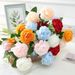 Ins Style Western Peony Artificial Fake Silk Flowers Rose Bouquet Home Living Room Dining Table Decoration Photo Props_maomaolike.com