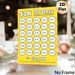 $1K 30 Days Savings Challenge Painting Poster, Bright Yellow Clear Layout Poster, Practical Saving Tracker To Develop Regular Saving Habits For Home_maomaolike.com