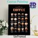 Coffee Guide Painting Poster, Stylish Dark-toned Illustrated Coffee Varieties Poster, Educational Coffee Reference Ideal For Cafe, Kitchen And Coffee_maomaolike.com
