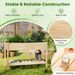 Wooden Raised Garden Bed With Legs And Lockable Wheels_maomaolike.com