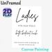 Ladies Themed Typography Painting Poster, Minimalist Black & White Text Poster, Elegant Decorative Piece Ideal For Home Bar, Party Space And Dance_maomaolike.com