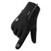 Cycling gloves men's fall and winter anti-splash plus velvet warm non-slip full-finger outdoor mountaineering sports gloves ladies_maomaolike.com