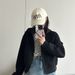Unisex Baseball cap female PARIS letter embroidery soft top wide eaves show face small cap_maomaolike.com