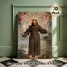 Saint Francis Religious Painting Poster, Classical Realistic Sacred Scene Poster, Timeless Spiritual Artwork Suitable For Church, Study Room And_maomaolike.com