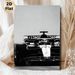 Formula 1 Racing Car Painting Poster, Sleek Monochrome Front-View Race Car Poster, Stylish Checkered Detail Design, Ideal For Man Cave, Garage And_maomaolike.com