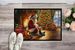 Yorkshire Terrier Yorkie And Santa Claus Doormat Front Door Mat Indoor Outdoor Rugs For Entryway, Non Slip Washable Low Pile, 24H X 36W_maomaolike.com