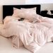 Fresh And Simple Autumn Winter 100S Cotton Brushed Four-Piece Set Cartoon Towel Embroidery Soft Duvet Cover Children's Bedding_maomaolike.com