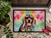 Doberman Pinscher Hippie Dawg Doormat Front Door Mat Indoor Outdoor Rugs For Entryway, Non Slip Washable Low Pile, 24H X 36W_maomaolike.com