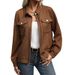 Women's Clothing lapel cardigan autumn new retro Maillard jacket coat_maomaolike.com