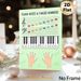 Piano Notes & Finger Numbers Painting Poster, Clear Colorful Piano Learning Guide Poster, Helps Master Piano Notes And Finger Positioning, Ideal For_maomaolike.com