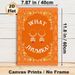 Jhumka Earring Themed Painting Poster, Vibrant Orange Traditional Indian Ornate Poster, Cultural Decorative Piece Suitable For Living Room, Bedroom Or_maomaolike.com