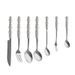 Pearl‑finish Ceramic‑handle, Light‑luxury Household Forks; Stainless‑steel Cutlery Set; High‑style Western Dinner Knife, Fork, And Spoon Set._maomaolike.com
