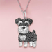 Exquisite And Cute Schnauzer Pendant Necklace For Women Elegant Pet Puppy Jewelry Animal Accessories Dog Lovers Gift_maomaolike.com