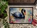Black Swan Doormat Front Door Mat Indoor Outdoor Rugs For Entryway, Non Slip Washable Low Pile, 24H X 36W_maomaolike.com