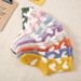 Winter coral fleece socks for women, no hair loss, cartoon love, plush, thickened, warm, Japanese style, sleeping, confinement, floor socks_maomaolike.com