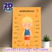 German Body Parts Painting Poster, Warm-toned Cartoon-style Body Parts Labeling Poster, Educational Visual Aid For German Language Learning, Suitable_maomaolike.com