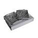 Modern Minimalist Bedding Set Light Gray & Dark Gray Duvet Cover + Pillowcases - 90gsm Synthetic Fiber With Reactive Dyeing_maomaolike.com