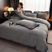 200g Milk Velvet Embroidered Wide Edge Four-Piece Set - Houndstooth Series_maomaolike.com