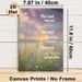 Biblical Verse Painting Poster, Soft-toned Dreamy Dusk Wildflower Meadow Poster, Inspirational Religious Blessing Decor Ideal For Home, Bedroom And_maomaolike.com