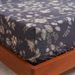 Dark Floral Luxury Polyester Skin Friendly Bed Mattress Protector Fitted Sheet_maomaolike.com