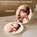 Cross-Border Hot-Selling LED Makeup Portable Folding Flip On-The-Go Touch-Up Rechargeable Travel Mini Mirror_maomaolike.com
