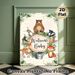 Woodland Animals Welcome Baby Painting Poster, Watercolor Whimsical Forest Creatures Poster, Warm Welcoming Decor Ideal For Baby Shower, Home Wall_maomaolike.com