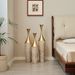 Floor Metal Vase Modern Style Decoration Home Woven Pattern Metal Vase 3-piece Set Gorgeous Home Decoration Large Glazed Metal Vase_maomaolike.com