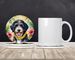 Bernedoodle Luau Large Sandstone Coasters Pack Of 4 Absorbent Round Coasters Decor Gifts For Men Or Women, 4 In, Multicolor_maomaolike.com