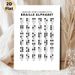 Braille Alphabet Letters & Numbers Painting Poster, Minimalist Monochrome Instructional Chart Poster, Educational Reference For Learning Braille_maomaolike.com