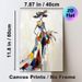 Elegant Abstract Lady Painting Poster, Vibrant Color-Blocked Textured Impressionist Poster, Stylish Artistic Decor Ideal For Bedroom, Living Room_maomaolike.com