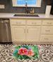 Alabama Camellia In Watercolor Memory Foam Kitchen Mat Machine Washable Anti-Fatigue Mat Cushion Comfort Bath Mat Or Kitchen Rug_maomaolike.com
