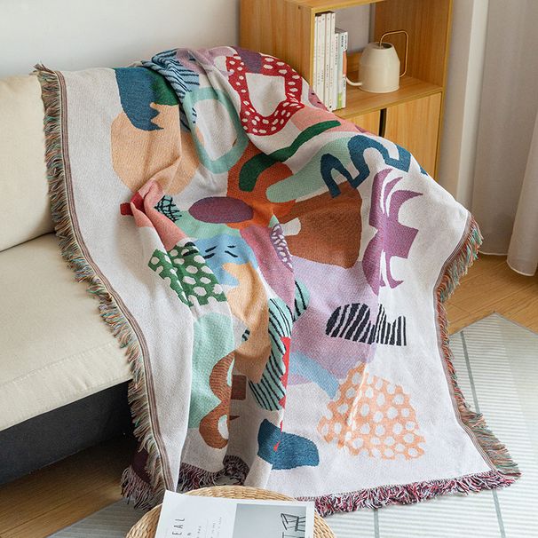 All-Season Stylish Sofa Throw Blanket - Trendy Home Decor, Soft & Breathable_maomaolike.com