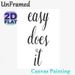 Easy Does It Inspirational Quote Painting Poster, Minimalist Handwritten Script Poster, Calming Motivational Wall Decor For Home Office, Living Room_maomaolike.com
