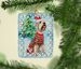 Wheaten Terrier Christmas Porcelain Ornament Christmas Tree Hanging Decorations For Home Christmas Holiday, Rectangle, Gift, Multicolor_maomaolike.com