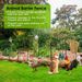 10Pcs Decorative Garden Fence Rustproof Iron Wire Arched Fence Animal Barrier Border 12.59' Width 23.93' Length For Yard Landscape Patio Outdoor Decor_maomaolike.com