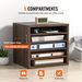 VEVOR Literature Organizers, 5 Compartments Office Mailbox With Adjustable Shelves, Wood Literature Sorter 13.9x12x13 Inches For Office, Home, Classroom, Mailrooms Organization, EPA Certified, Brown_maomaolike.com