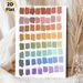 Color Palette Gradient Painting Poster, Soft-toned Torn Paper Style Color Block Poster, Gentle Gradient Color Scheme Ideal For Home Studio, Living_maomaolike.com