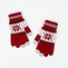 Fashionable Snowflake Warm Touch Screen Gloves Christmas And Winter Velvet Jacquard Knitted Gloves Holiday Gifts_maomaolike.com