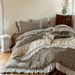2026 Spring New All-Cotton Double-Layer Gauze Ruched Lace Style Four-Piece Set Bed Sheet Duvet Cover Pillowcase_maomaolike.com