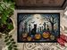 Black Cat Spooky Halloween Doormat Front Door Mat Indoor Outdoor Rugs For Entryway, Non Slip Washable Low Pile, 24H X 36W_maomaolike.com