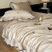Wholesale French Washed Tencel Summer Cool Embroidered Air Conditioning Four-Piece Set Machine Washable Ice Silk Thin Quilt_maomaolike.com