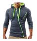 Men's Clothing Autumn and Winter New Classic Oblique Zipper Hooded Men's Casual Slim Sweater Jacket W01_maomaolike.com