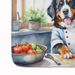 Bernese Mountain Dog The Chef Memory Foam Kitchen Mat Machine Washable Anti-Fatigue Mat Cushion Comfort Bath Mat Or Kitchen Rug_maomaolike.com