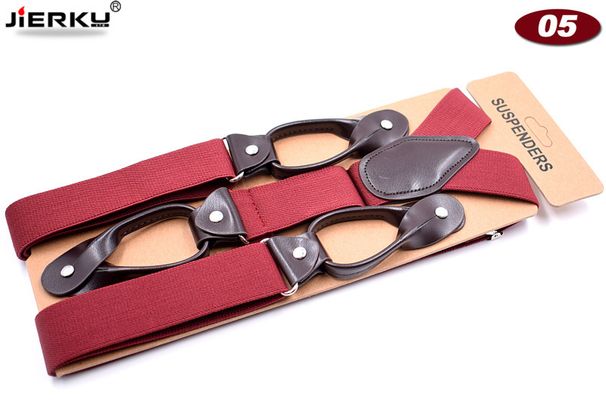 Unisex Y-shaped 6-clip elastic suspenders for men suspenders_maomaolike.com